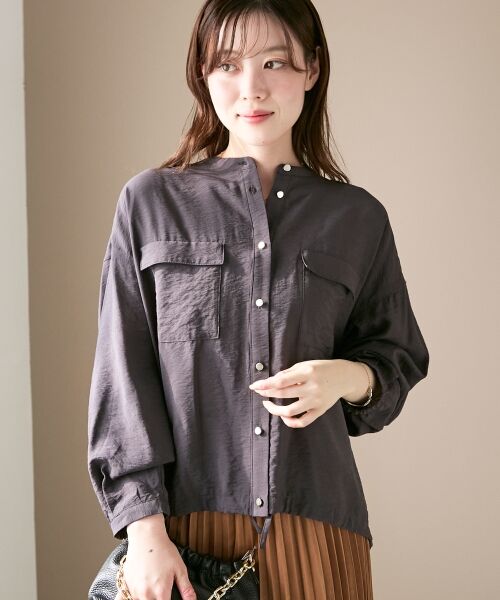 le.coeur blanc / ルクールブラン シャツ・ブラウス | 《手洗い可能》ヴィンテージライクドロストブラウス | 詳細28