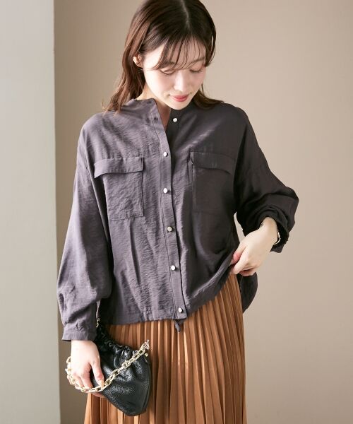 le.coeur blanc / ルクールブラン シャツ・ブラウス | 《手洗い可能》ヴィンテージライクドロストブラウス | 詳細29