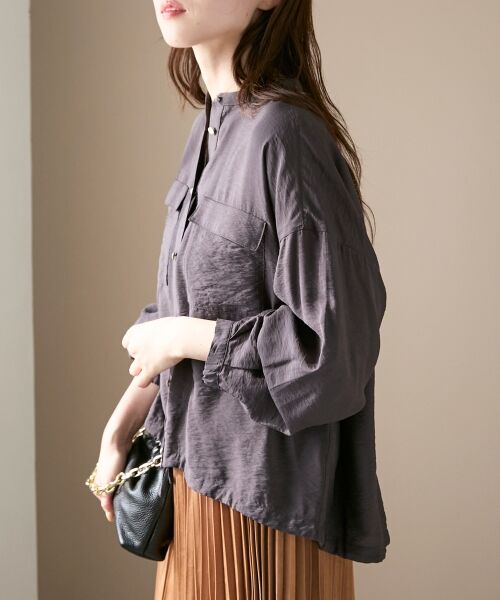 le.coeur blanc / ルクールブラン シャツ・ブラウス | 《手洗い可能》ヴィンテージライクドロストブラウス | 詳細30