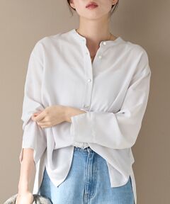 le.coeur blanc / ルクールブラン シャツ・ブラウス | 2WAYジョーゼット長袖ブラウス