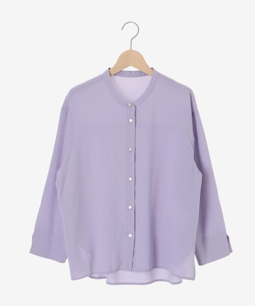 le.coeur blanc / ルクールブラン シャツ・ブラウス | 2WAYジョーゼット長袖ブラウス | 詳細1