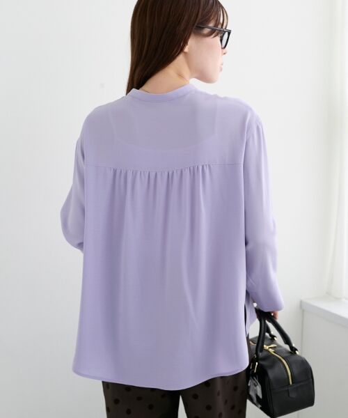 le.coeur blanc / ルクールブラン シャツ・ブラウス | 2WAYジョーゼット長袖ブラウス | 詳細10