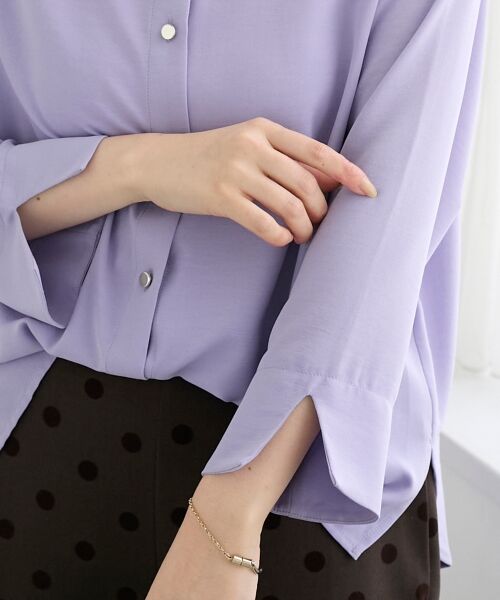 le.coeur blanc / ルクールブラン シャツ・ブラウス | 2WAYジョーゼット長袖ブラウス | 詳細11