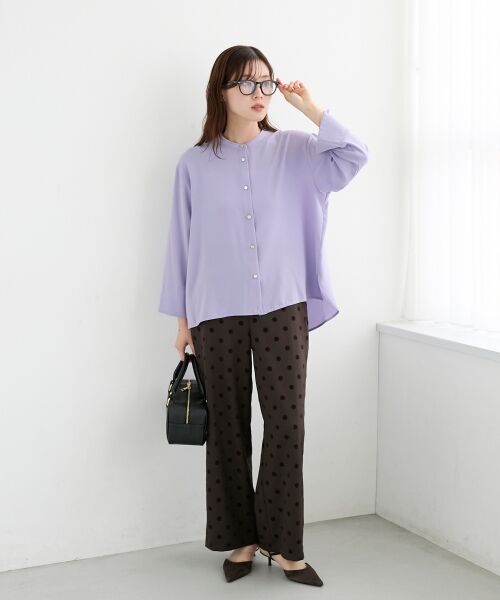 le.coeur blanc / ルクールブラン シャツ・ブラウス | 2WAYジョーゼット長袖ブラウス | 詳細13