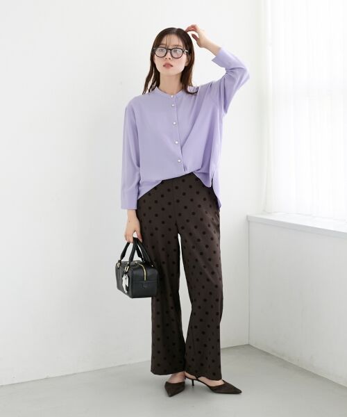 le.coeur blanc / ルクールブラン シャツ・ブラウス | 2WAYジョーゼット長袖ブラウス | 詳細14