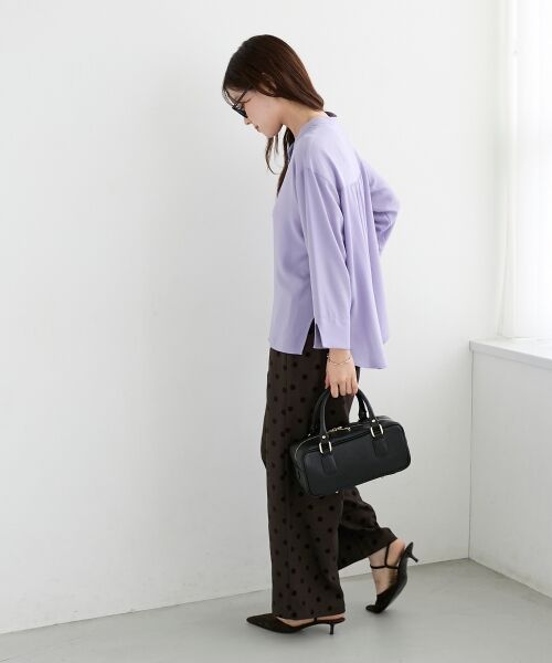 le.coeur blanc / ルクールブラン シャツ・ブラウス | 2WAYジョーゼット長袖ブラウス | 詳細17