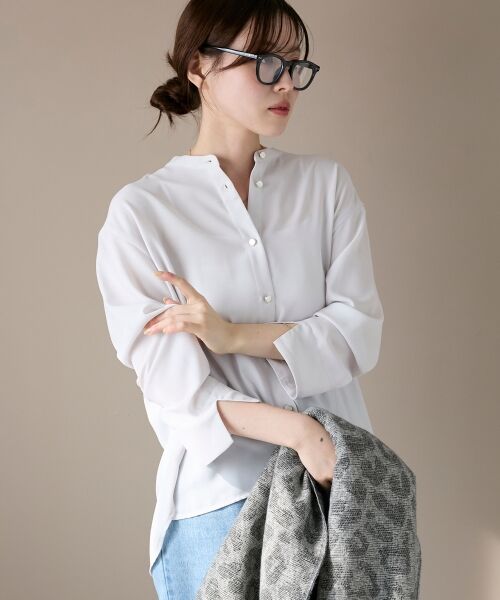le.coeur blanc / ルクールブラン シャツ・ブラウス | 2WAYジョーゼット長袖ブラウス | 詳細25