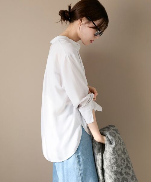 le.coeur blanc / ルクールブラン シャツ・ブラウス | 2WAYジョーゼット長袖ブラウス | 詳細26