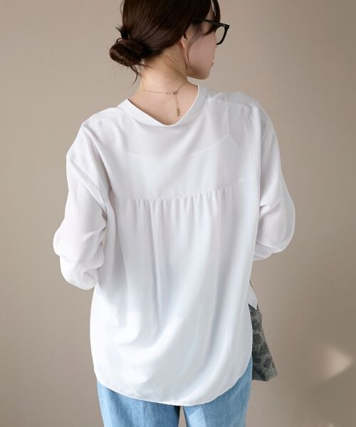 le.coeur blanc / ルクールブラン シャツ・ブラウス | 2WAYジョーゼット長袖ブラウス | 詳細28