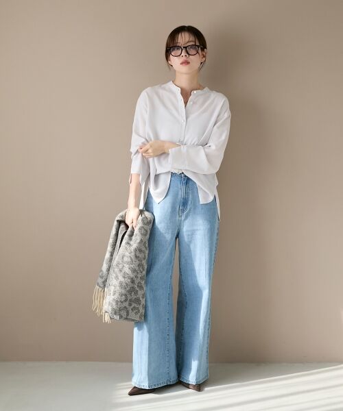 le.coeur blanc / ルクールブラン シャツ・ブラウス | 2WAYジョーゼット長袖ブラウス | 詳細29