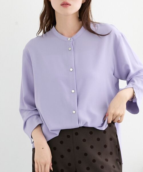 le.coeur blanc / ルクールブラン シャツ・ブラウス | 2WAYジョーゼット長袖ブラウス | 詳細4