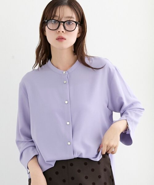 le.coeur blanc / ルクールブラン シャツ・ブラウス | 2WAYジョーゼット長袖ブラウス | 詳細5