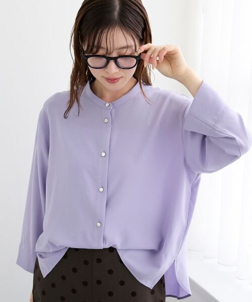 le.coeur blanc / ルクールブラン シャツ・ブラウス | 2WAYジョーゼット長袖ブラウス | 詳細6