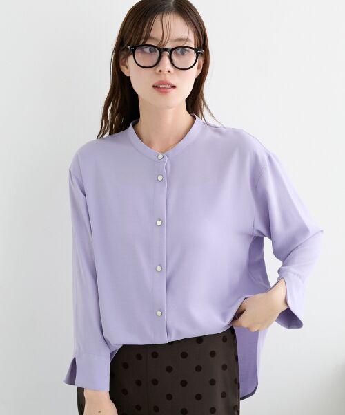 le.coeur blanc / ルクールブラン シャツ・ブラウス | 2WAYジョーゼット長袖ブラウス | 詳細7