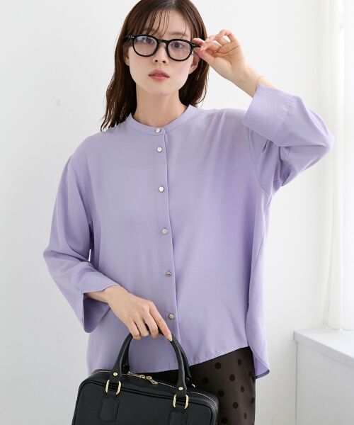 le.coeur blanc / ルクールブラン シャツ・ブラウス | 2WAYジョーゼット長袖ブラウス | 詳細8