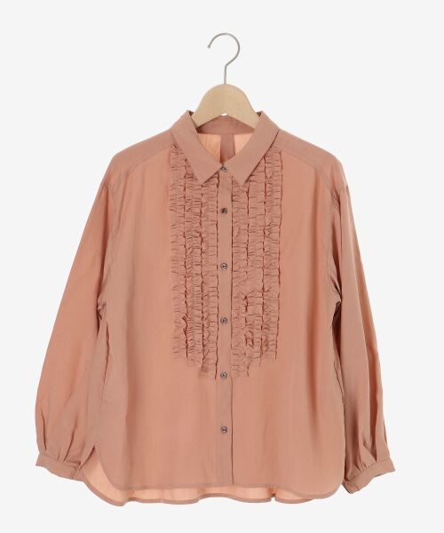 le.coeur blanc / ルクールブラン シャツ・ブラウス | フロントフリルレギュラーカラーブラウス | 詳細1