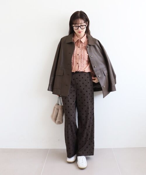 le.coeur blanc / ルクールブラン シャツ・ブラウス | フロントフリルレギュラーカラーブラウス | 詳細13