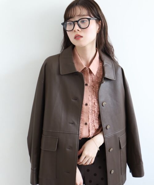 le.coeur blanc / ルクールブラン シャツ・ブラウス | フロントフリルレギュラーカラーブラウス | 詳細14