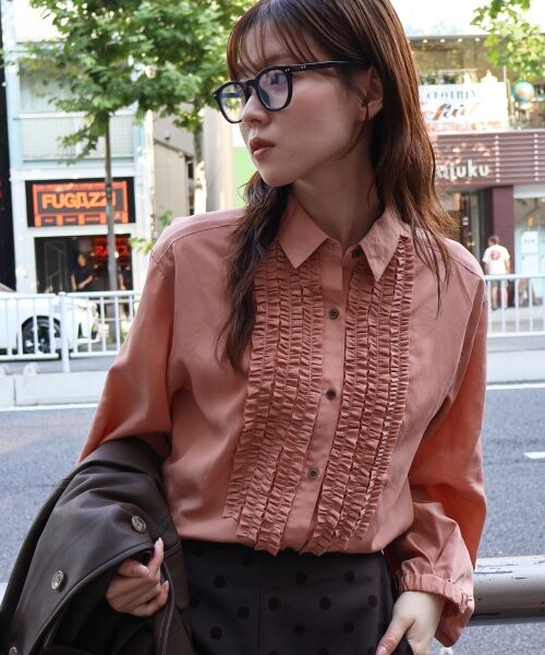 le.coeur blanc / ルクールブラン シャツ・ブラウス | フロントフリルレギュラーカラーブラウス | 詳細17