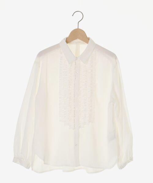 le.coeur blanc / ルクールブラン シャツ・ブラウス | フロントフリルレギュラーカラーブラウス | 詳細19