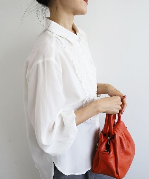le.coeur blanc / ルクールブラン シャツ・ブラウス | フロントフリルレギュラーカラーブラウス | 詳細23