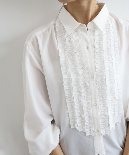 le.coeur blanc / ルクールブラン シャツ・ブラウス | フロントフリルレギュラーカラーブラウス | 詳細25