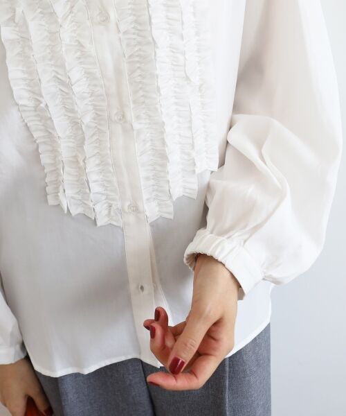 le.coeur blanc / ルクールブラン シャツ・ブラウス | フロントフリルレギュラーカラーブラウス | 詳細26