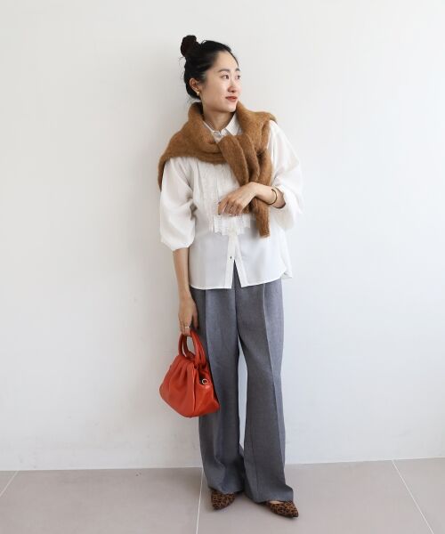 le.coeur blanc / ルクールブラン シャツ・ブラウス | フロントフリルレギュラーカラーブラウス | 詳細30