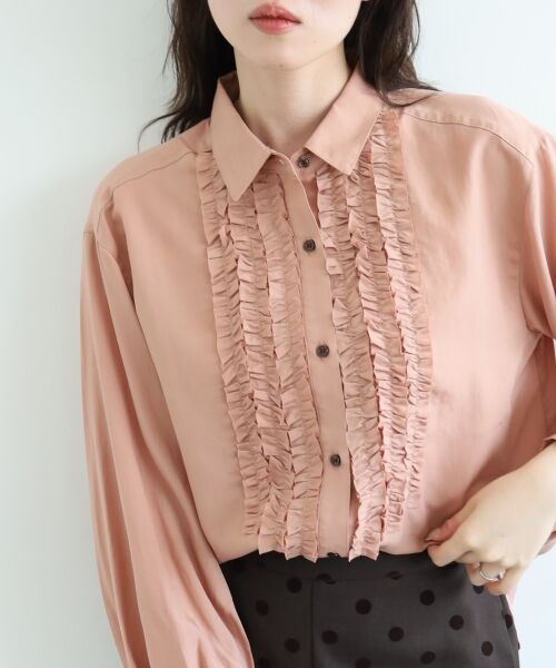 le.coeur blanc / ルクールブラン シャツ・ブラウス | フロントフリルレギュラーカラーブラウス | 詳細7