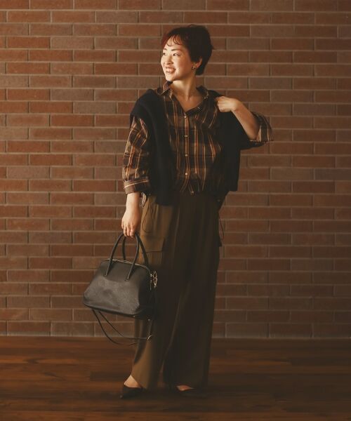 le.coeur blanc / ルクールブラン シャツ・ブラウス | 《手洗い可能》ドロストチェックシャツ | 詳細17