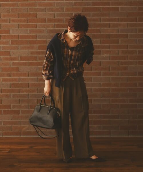 le.coeur blanc / ルクールブラン シャツ・ブラウス | 《手洗い可能》ドロストチェックシャツ | 詳細18