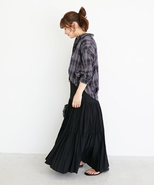 le.coeur blanc / ルクールブラン シャツ・ブラウス | 《手洗い可能》ドロストチェックシャツ | 詳細28