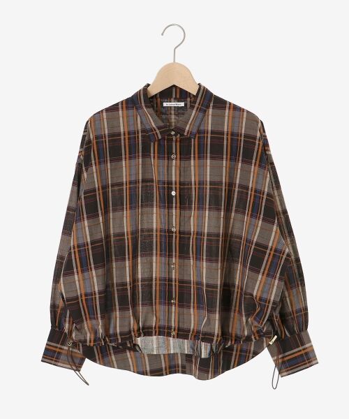 le.coeur blanc / ルクールブラン シャツ・ブラウス | 《手洗い可能》ドロストチェックシャツ | 詳細3