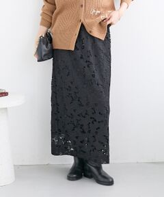 le.coeur blanc / ルクールブラン ロング・マキシ丈スカート | モチーフレーススカート