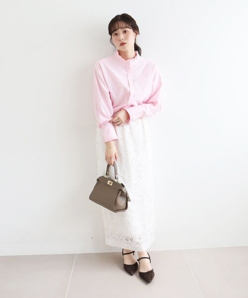 le.coeur blanc / ルクールブラン ロング・マキシ丈スカート | モチーフレーススカート | 詳細17