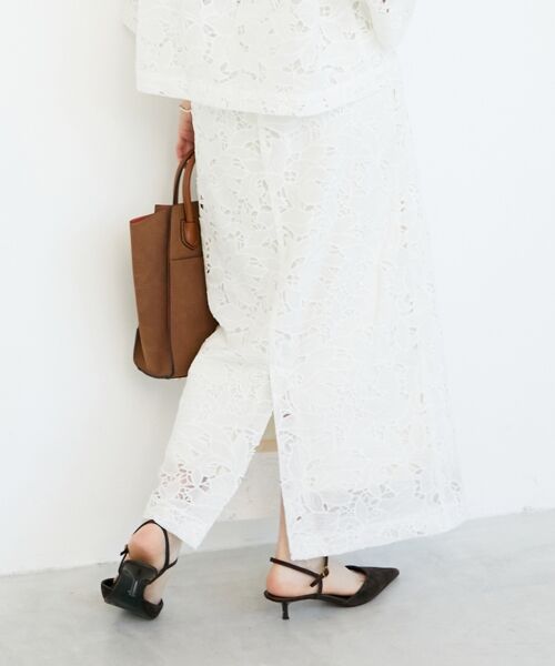 le.coeur blanc / ルクールブラン ロング・マキシ丈スカート | モチーフレーススカート | 詳細26