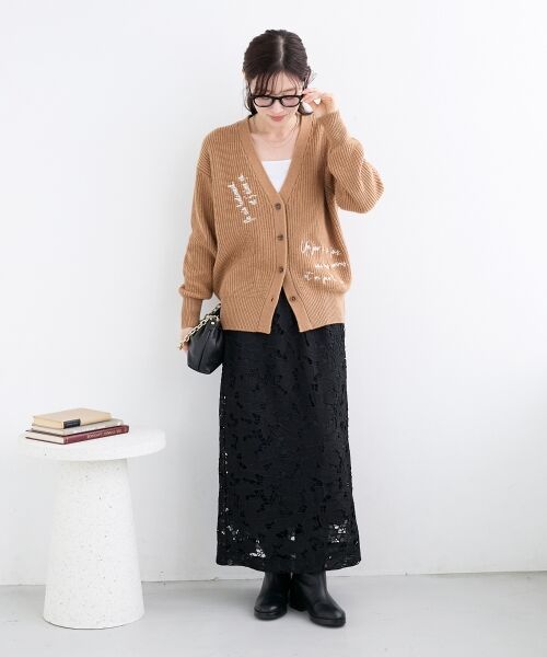 le.coeur blanc / ルクールブラン ロング・マキシ丈スカート | モチーフレーススカート | 詳細29