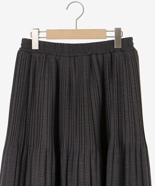 le.coeur blanc / ルクールブラン ロング・マキシ丈スカート | ウールタッチ消しプリーツスカート | 詳細24
