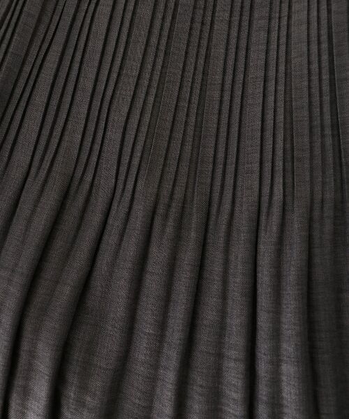 le.coeur blanc / ルクールブラン ロング・マキシ丈スカート | ウールタッチ消しプリーツスカート | 詳細27