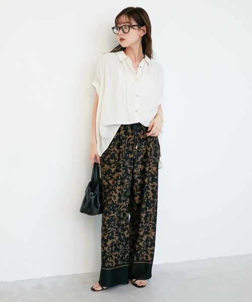 le.coeur blanc / ルクールブラン その他パンツ | パネルフラワープリントパンツ | 詳細4