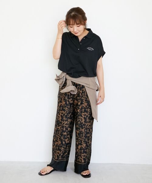 le.coeur blanc / ルクールブラン その他パンツ | パネルフラワープリントパンツ | 詳細7