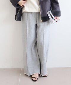 le.coeur blanc / ルクールブラン その他パンツ | 《手洗い可能》イージーワイドスウェットパンツ