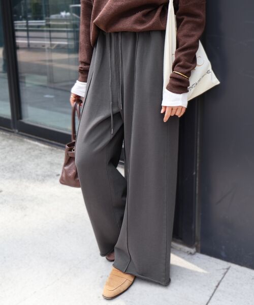 le.coeur blanc / ルクールブラン その他パンツ | 《手洗い可能》イージーワイドスウェットパンツ | 詳細13
