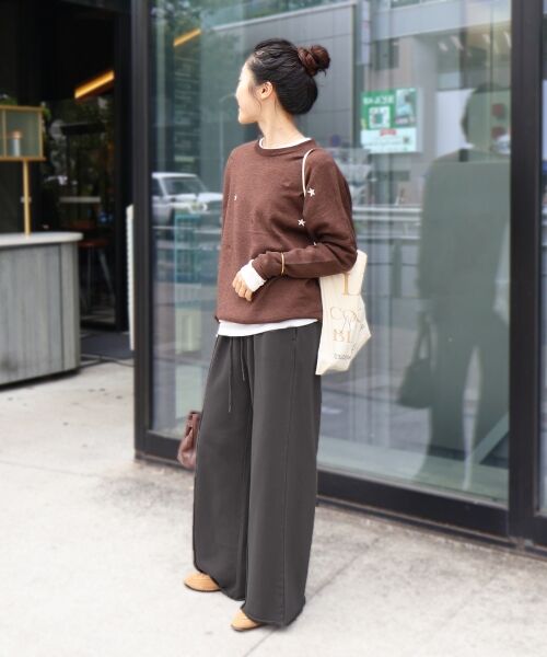 le.coeur blanc / ルクールブラン その他パンツ | 《手洗い可能》イージーワイドスウェットパンツ | 詳細17