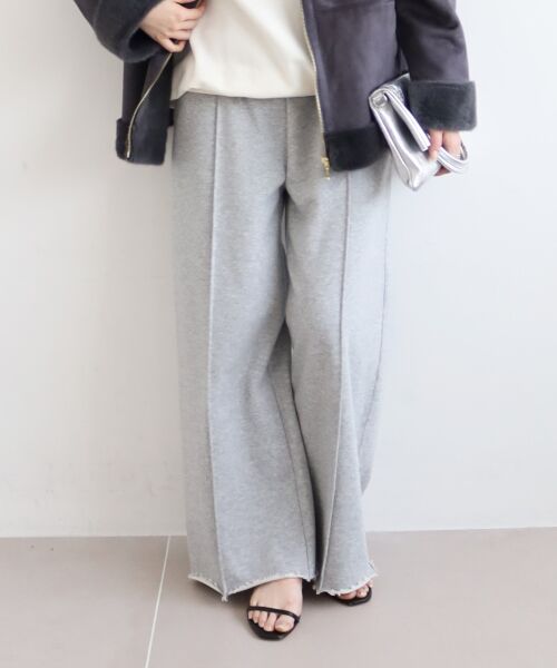 le.coeur blanc / ルクールブラン その他パンツ | 《手洗い可能》イージーワイドスウェットパンツ | 詳細19