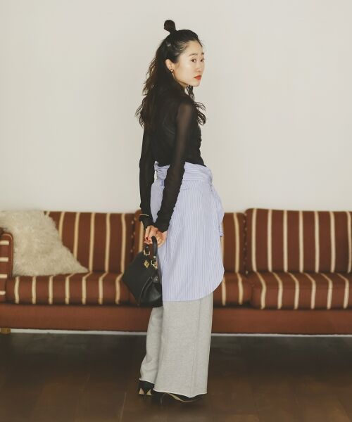 le.coeur blanc / ルクールブラン その他パンツ | 《手洗い可能》イージーワイドスウェットパンツ | 詳細29