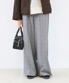 le.coeur blanc / ルクールブラン その他パンツ | グレンチェックイージーワイドパンツ