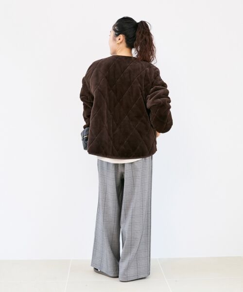 le.coeur blanc / ルクールブラン その他パンツ | グレンチェックイージーワイドパンツ | 詳細10