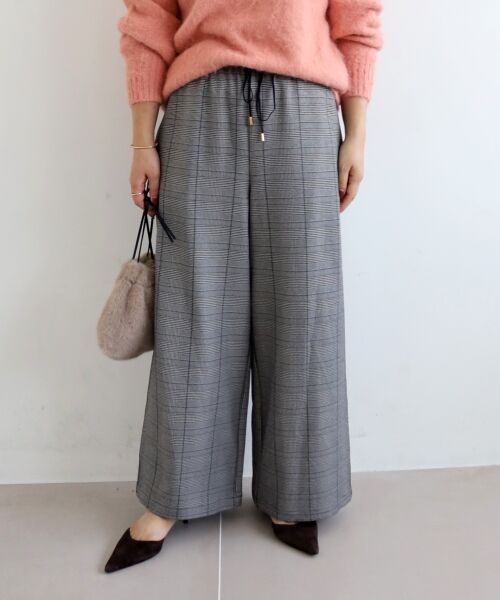 le.coeur blanc / ルクールブラン その他パンツ | グレンチェックイージーワイドパンツ | 詳細16