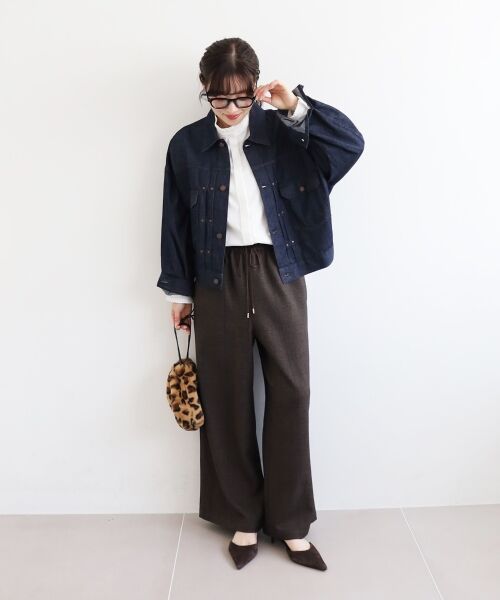 le.coeur blanc / ルクールブラン その他パンツ | グレンチェックイージーワイドパンツ | 詳細27